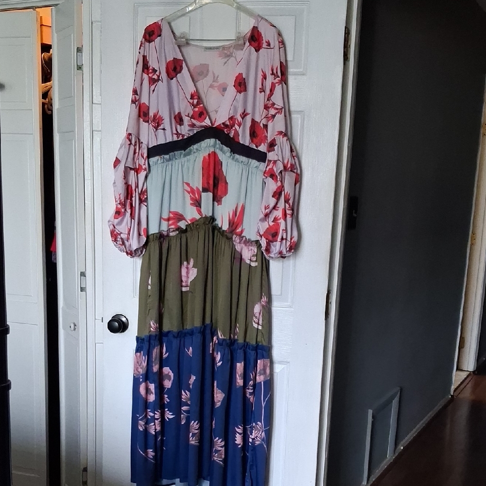 Floral Multi-Color Maxi Dress